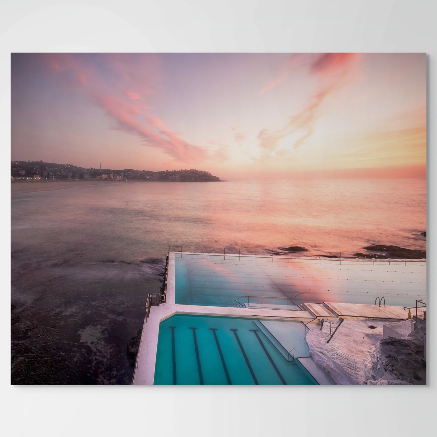 Sunrise Over Icebergs